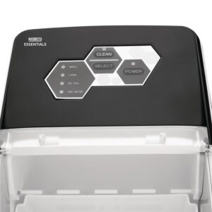 a black and white machine with buttons