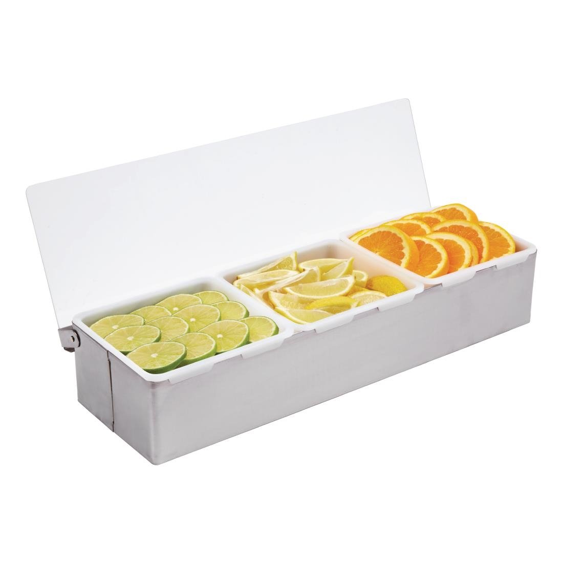 Alternative view of Olympia Ingredient Dispenser with 3 Compartments