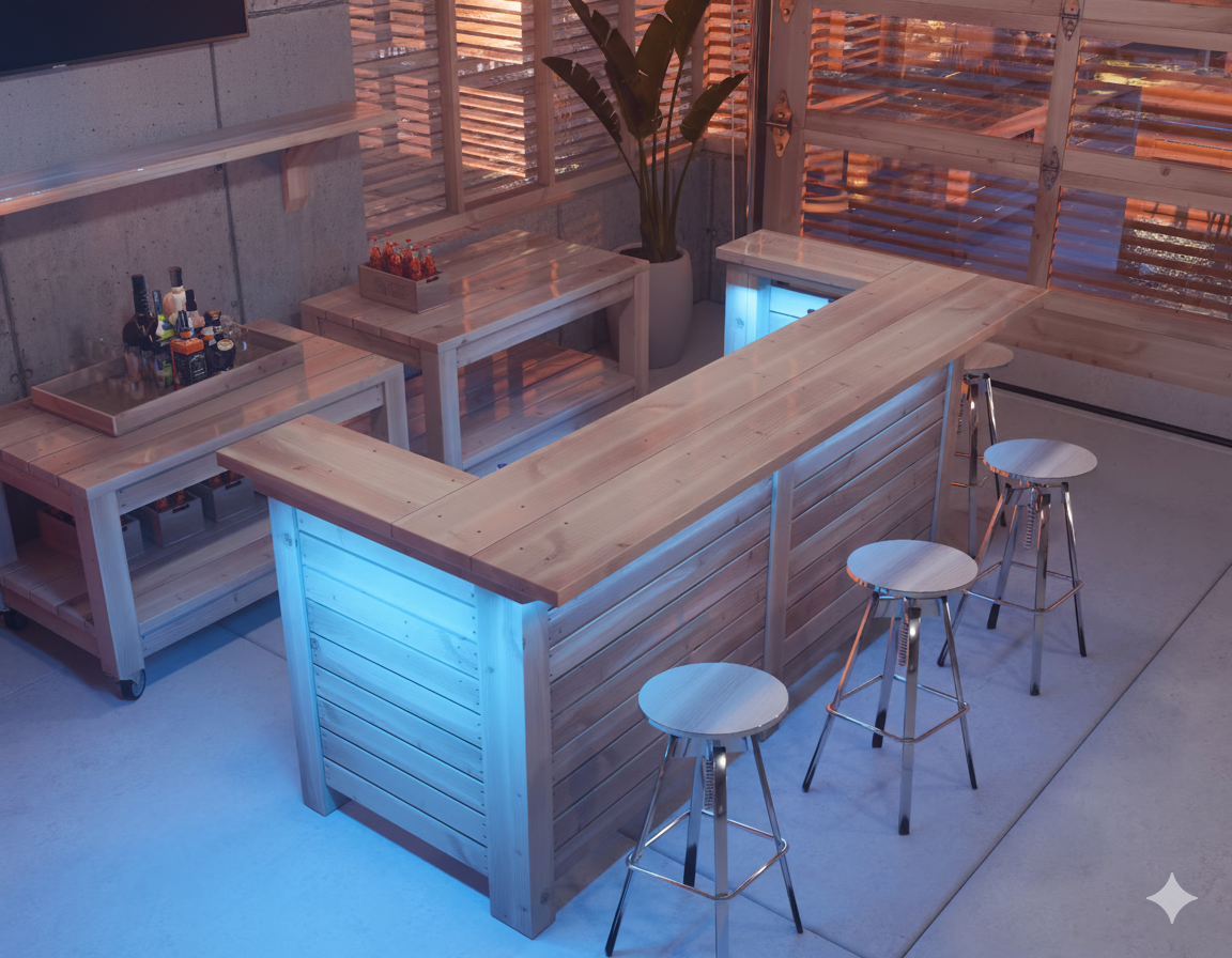 bar voor in overkapping