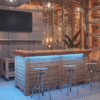 Buitenbar met led