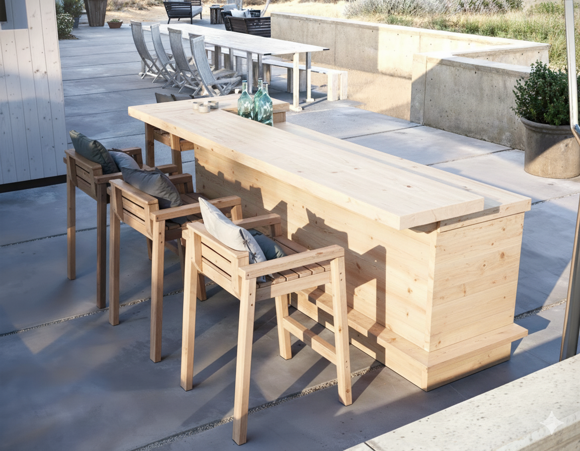 houten buitenbar